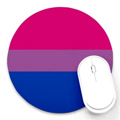 Bisexual Pride Flag Bi Lgbtq Flag Round Mousepads by lgbtnation