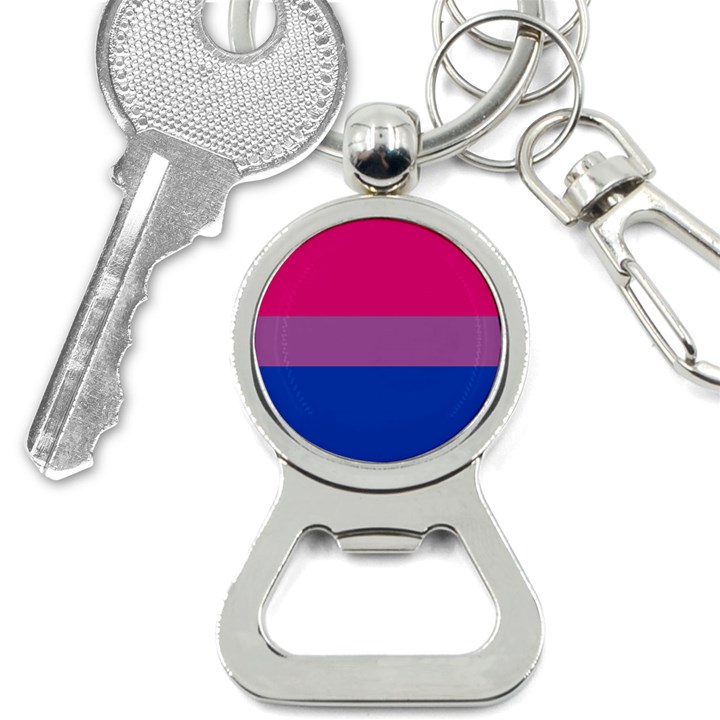 Bisexual Pride Flag Bi LGBTQ Flag Bottle Opener Key Chain