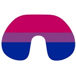 Bisexual Pride Flag Bi LGBTQ Flag Travel Neck Pillow Back