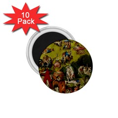 Hieronymus Bosch The Garden Of Earthly Delights (closeup) 3 1 75  Magnets (10 Pack)  by impacteesstreetwearthree