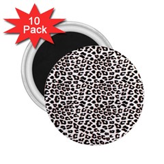 3d Leopard Print Black Brown 2 25  Magnets (10 Pack)  by LoolyElzayat