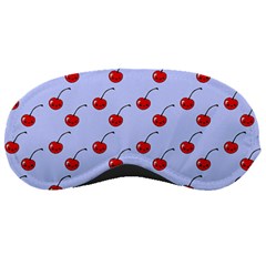 Kawaii Cherries Blue Pattern Sleeping Mask by snowwhitegirl