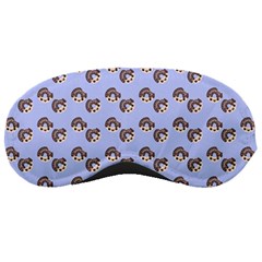 Kawaii Dougnut Blue Pattern Sleeping Mask by snowwhitegirl