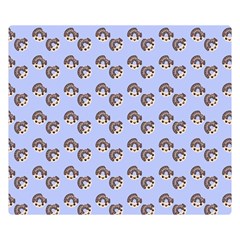 Kawaii Dougnut Blue Pattern Double Sided Flano Blanket (small)  by snowwhitegirl