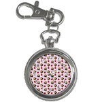 Doll And Cherries Pattern Key Chain Watches Front