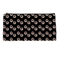 Kawaii Dougnut Black Pattern Pencil Cases by snowwhitegirl