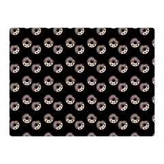 Kawaii Dougnut Black Pattern Double Sided Flano Blanket (mini)  by snowwhitegirl