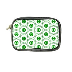 White Background Green Shapes Coin Purse by Nexatart