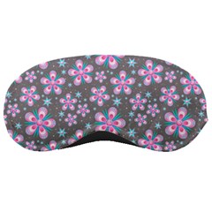 Seamless Pattern Flowers Pink Sleeping Mask by Pakrebo