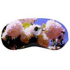 Pink Snowball Branch  Sleeping Mask by okhismakingart