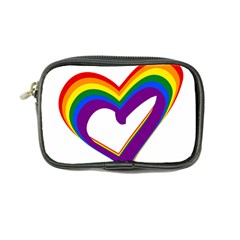 Rainbow Heart Colorful Lgbt Rainbow Flag Colors Gay Pride Support Coin Purse by yoursparklingshop