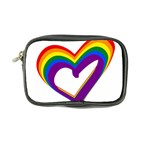 Rainbow Heart Colorful LGBT Rainbow Flag Colors Gay Pride Support Coin Purse Front