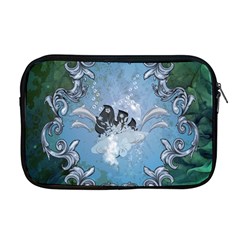 Surfboard With Dolphin Apple Macbook Pro 17  Zipper Case by FantasyWorld7