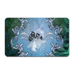 Surfboard With Dolphin Magnet (rectangular) by FantasyWorld7