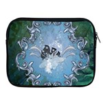 Surfboard With Dolphin Apple iPad 2/3/4 Zipper Cases Front