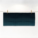 Sharp - Turquoise Halftone Hand Towel Front