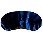 Smoke Flame Abstract Blue Sleeping Mask Front