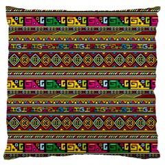 Traditional Africa Border Wallpaper Pattern Colored Standard Flano Cushion Case (two Sides) by EDDArt