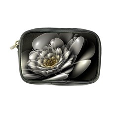 Fractal Silver Flower Bloom Floral Coin Purse by Pakrebo