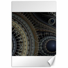 Fractal Spikes Gears Abstract Canvas 20  X 30  by Pakrebo