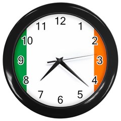 Ireland Flag Irish Flag Wall Clock (black) by FlagGallery