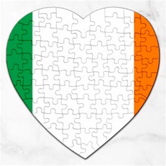 Ireland Flag Irish Flag Jigsaw Puzzle (heart) by FlagGallery