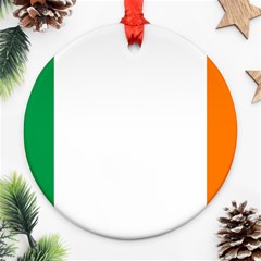 Ireland Flag Irish Flag Round Ornament (two Sides) by FlagGallery