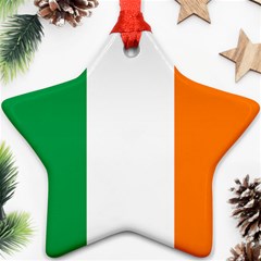 Flag Of Ireland Irish Flag Star Ornament (two Sides) by FlagGallery