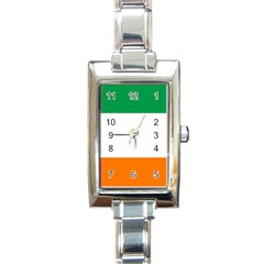 Flag Of Ireland Irish Flag Rectangle Italian Charm Watch by FlagGallery