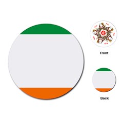 Flag Of Ireland Irish Flag Playing Cards Single Design (round) by FlagGallery