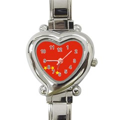 Chinese Flag Flag Of China Heart Italian Charm Watch by FlagGallery