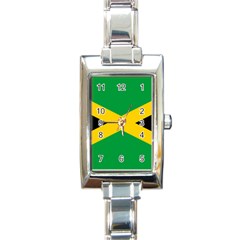 Jamaica Flag Rectangle Italian Charm Watch by FlagGallery