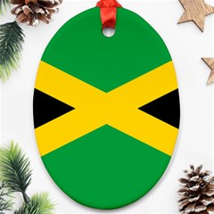 Jamaica Flag Oval Ornament (two Sides) by FlagGallery