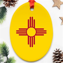 New Mexico Flag Oval Ornament (two Sides) by FlagGallery