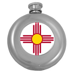 New Mexico Flag Round Hip Flask (5 Oz) by FlagGallery