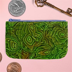 Background Abstract Green Seamless Large Coin Purse by Pakrebo