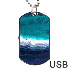 Color Acrylic Paint Art Painting Dog Tag Usb Flash (one Side) by Pakrebo