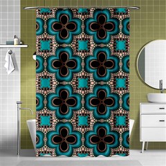 Seamless Wallpaper Pattern Ornament Pattern Shower Curtain 48  X 72  (small)  by Pakrebo