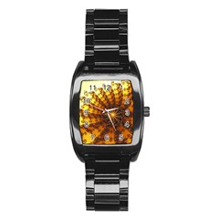 Background Colorful Graphic Design Stainless Steel Barrel Watch by Pakrebo