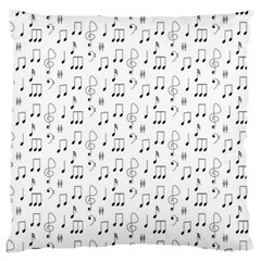 Music Notes Background Large Cushion Case (one Side) by Bajindul