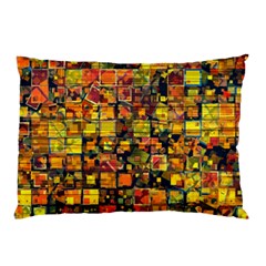 Color Abstract Artifact Pixel Pillow Case by Pakrebo