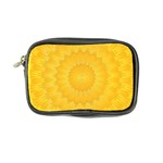 Wave Lines Yellow Coin Purse Front