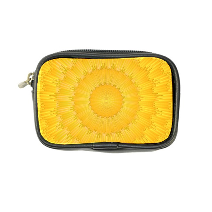 Wave Lines Yellow Coin Purse