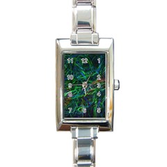 Shining Lines Light Stripes Rectangle Italian Charm Watch by HermanTelo