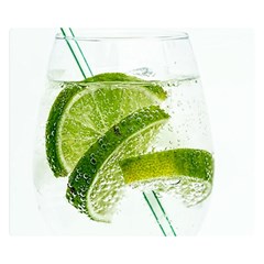 Lime Club Soda Drink Cocktail Double Sided Flano Blanket (small)  by Pakrebo