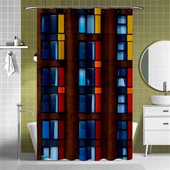 Architecture Color Colour Windows Shower Curtain 48  X 72  (small)  by Pakrebo