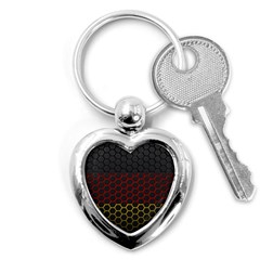 Germany Flag Hexagon Key Chain (heart) by HermanTelo