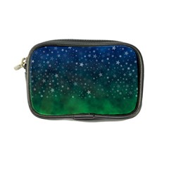 Background Blue Green Stars Night Coin Purse by HermanTelo