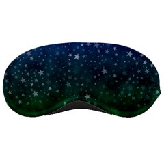 Background Blue Green Stars Night Sleeping Mask by HermanTelo