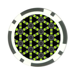 Backgrounds Green Grey Lines Poker Chip Card Guard (10 Pack) by HermanTelo